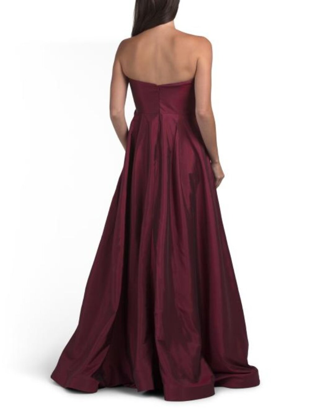 TERANI COUTURE Strapless 3d Floral Gown - Picture 2 of 3